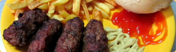 Meniu mititei de porc+vita